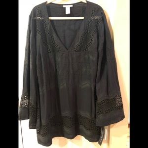 NWT La Blanca black coverup